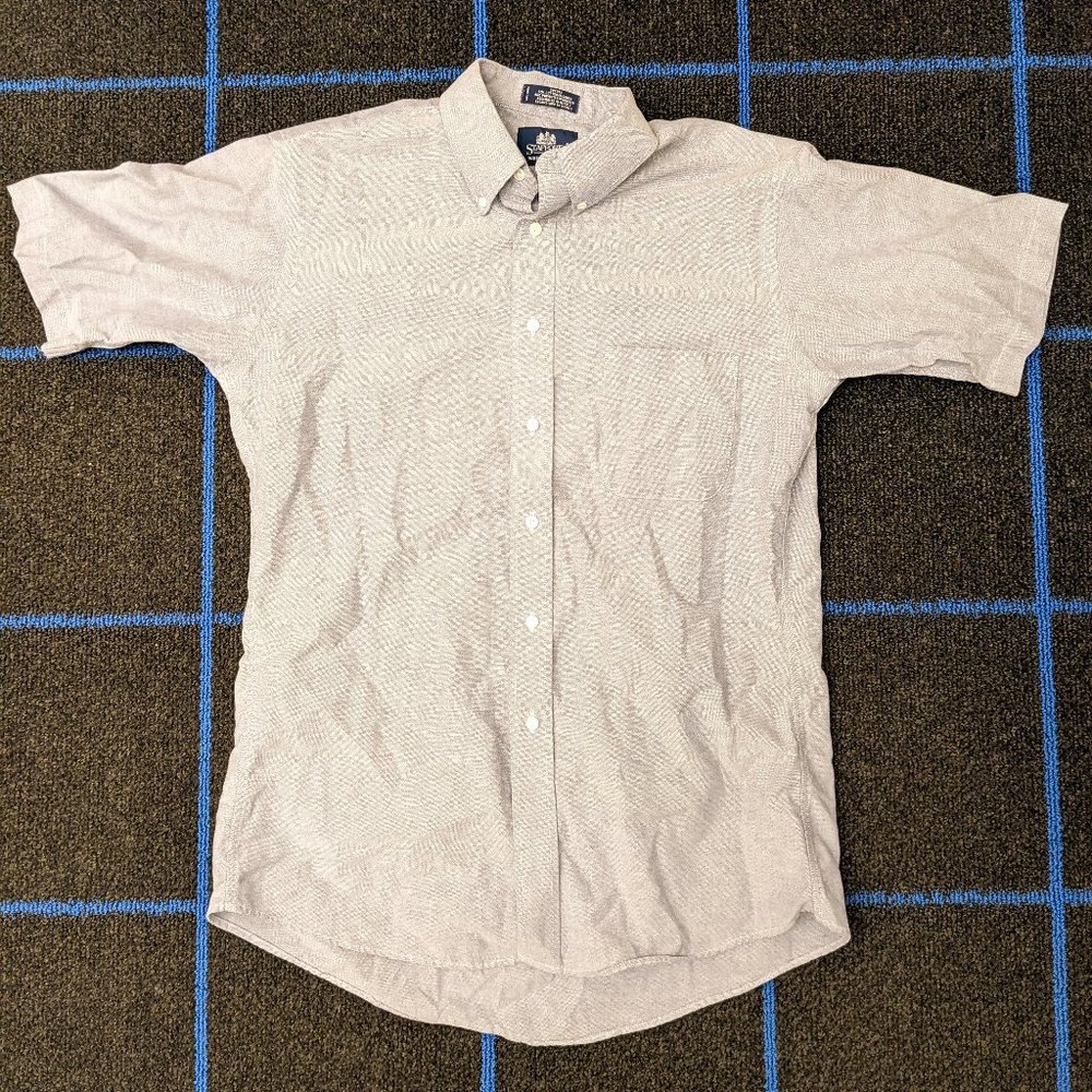 Stafford Wrinkle Free Oxford Short Sleeve Shirt